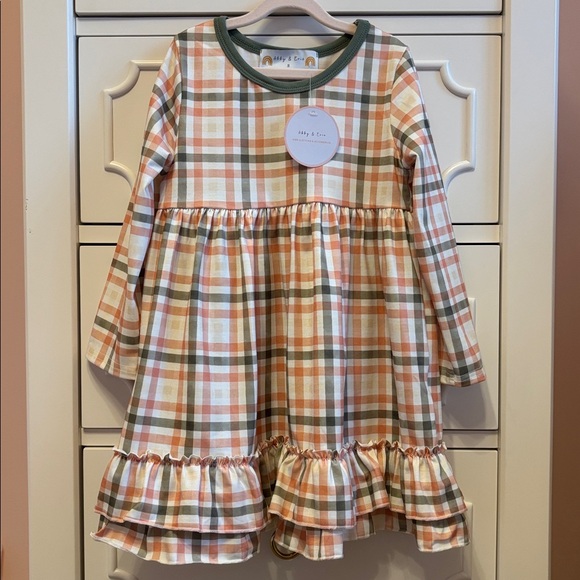 Abby & Evie Other - NWT Abby & Evie Toddler Girl Fall Plaid Long Sleeve Dress - Size 3T